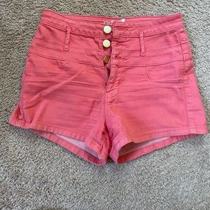 Charlotte Russe High Waisted Jean Shorts